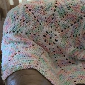 Hand made crochet afghan